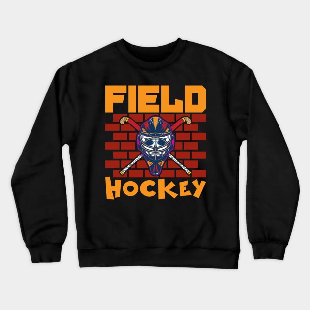 Field Hockey Crewneck Sweatshirt by maxcode